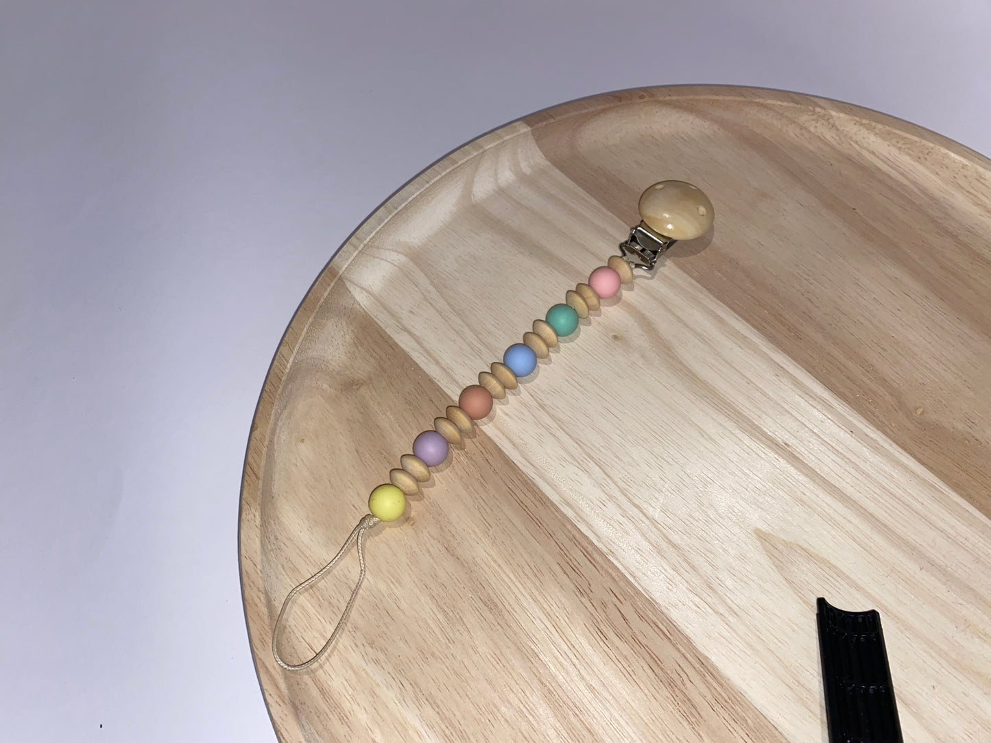 beaded silicone keychain accessory