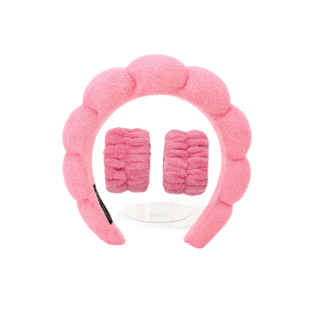 Bubble Headband for Washing Face Makeup Shower Skincare