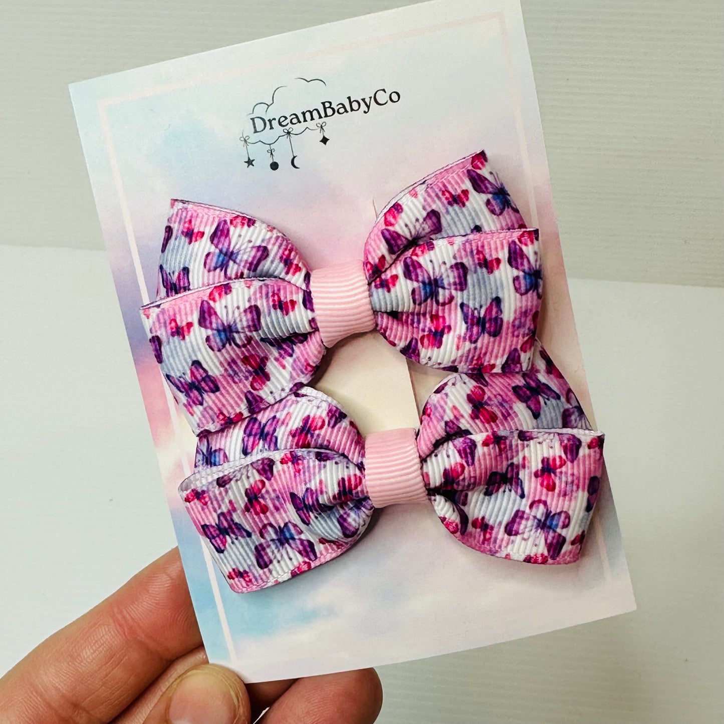 kids hair accessory bow clip set