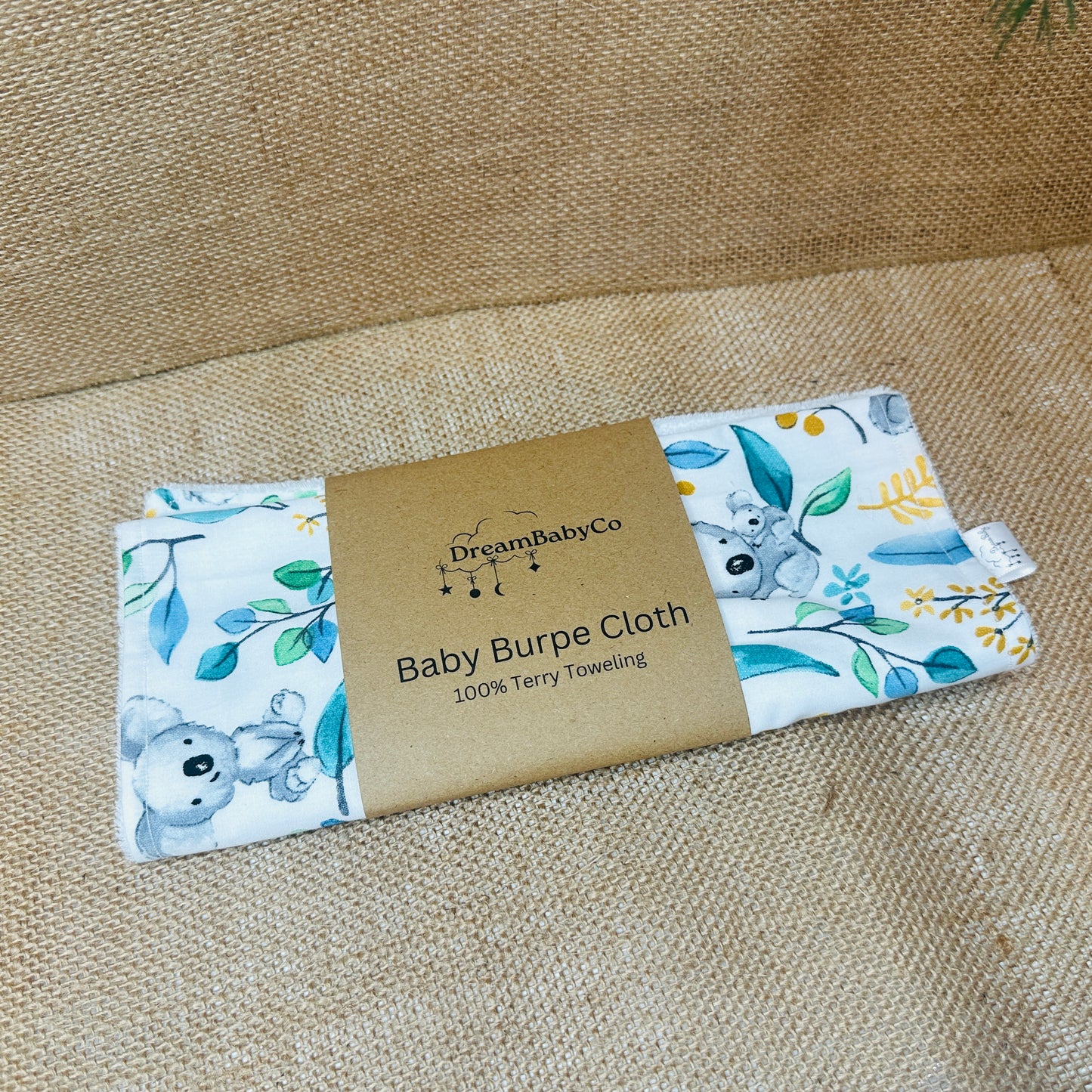 Little Gumleaf Bib and Burp Set