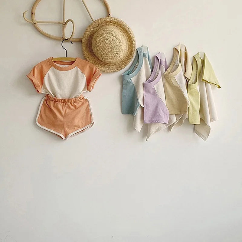 T-Shirts+ Shorts Loungewear Baby Clothing Sets
