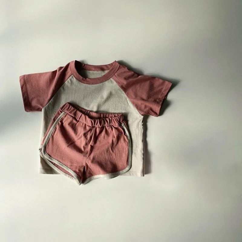 T-Shirts+ Shorts Loungewear Baby Clothing Sets