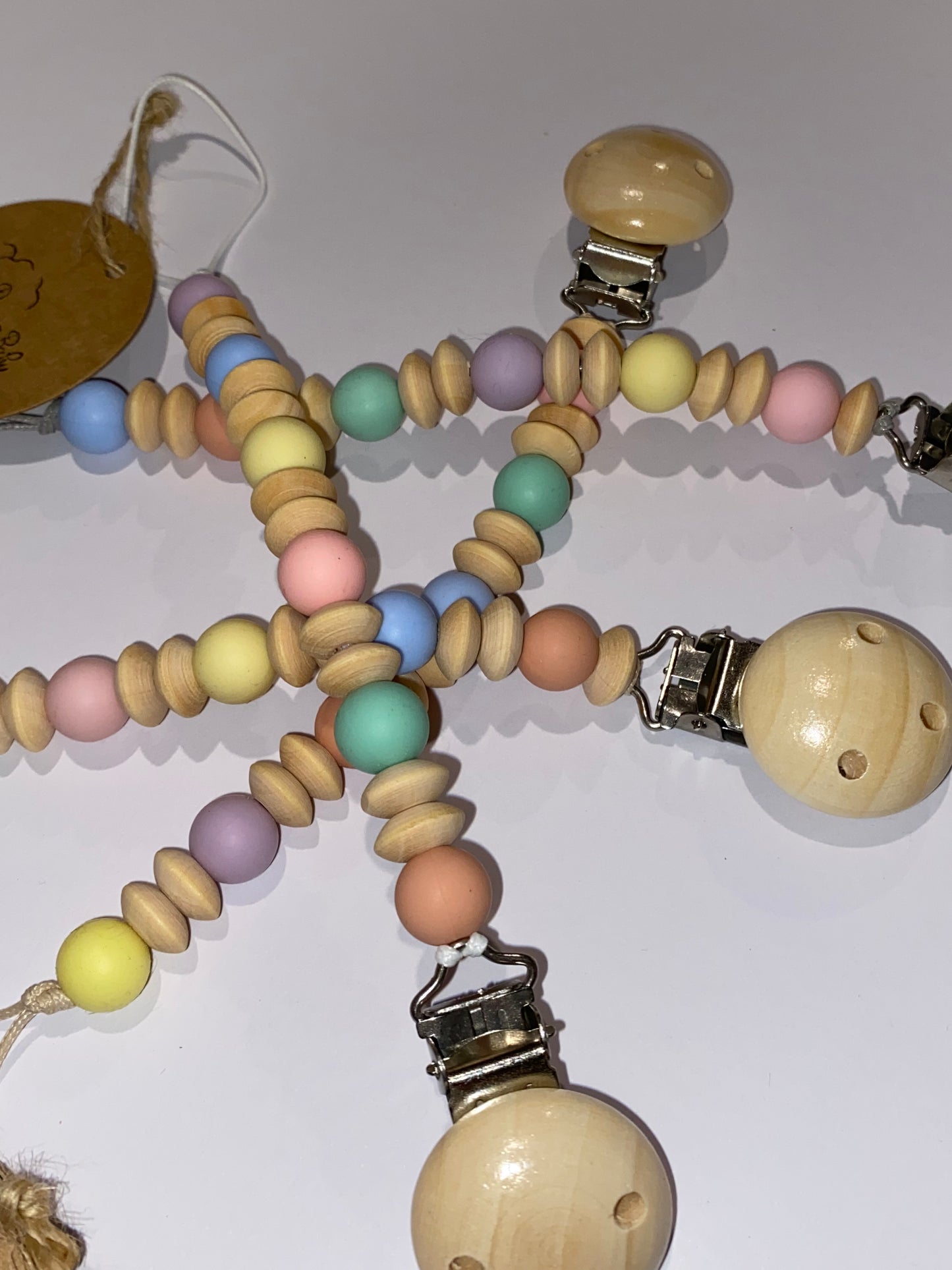 beaded silicone keychain accessory