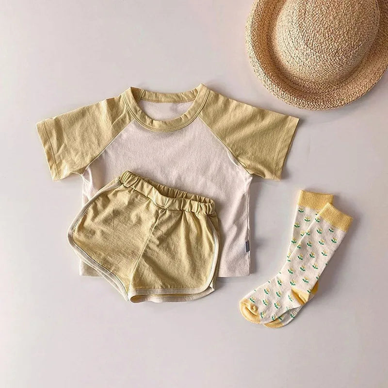 T-Shirts+ Shorts Loungewear Baby Clothing Sets