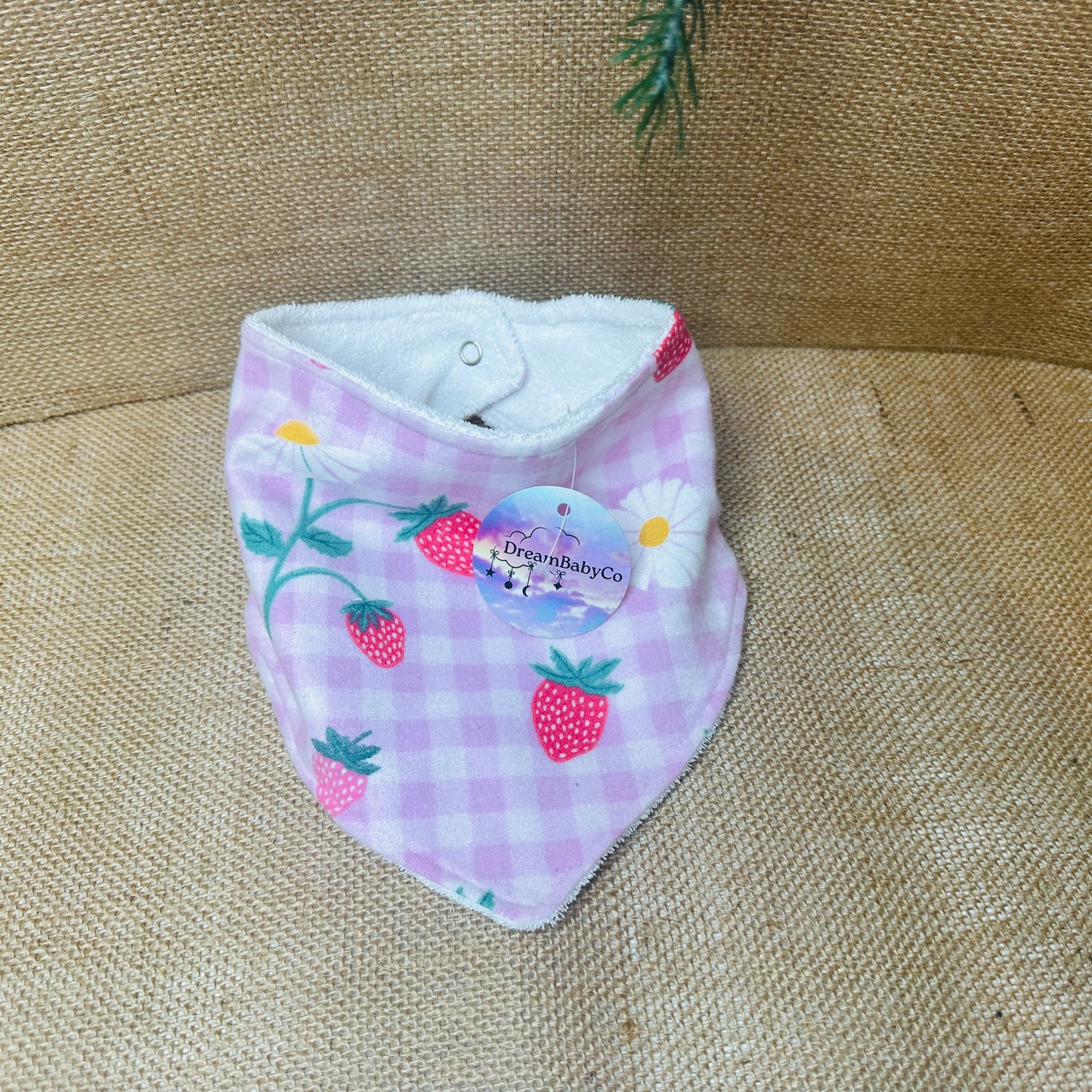 Strawberry and cream Bib and Burpe Set
