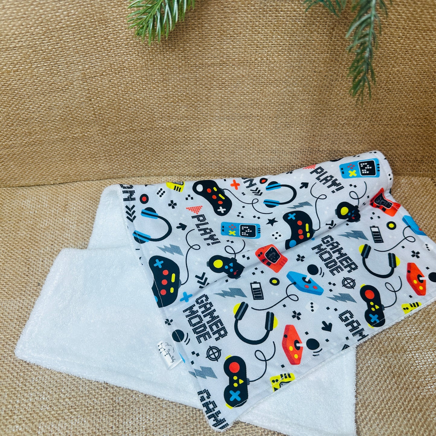 Gamer Mode Bib and Burp Set