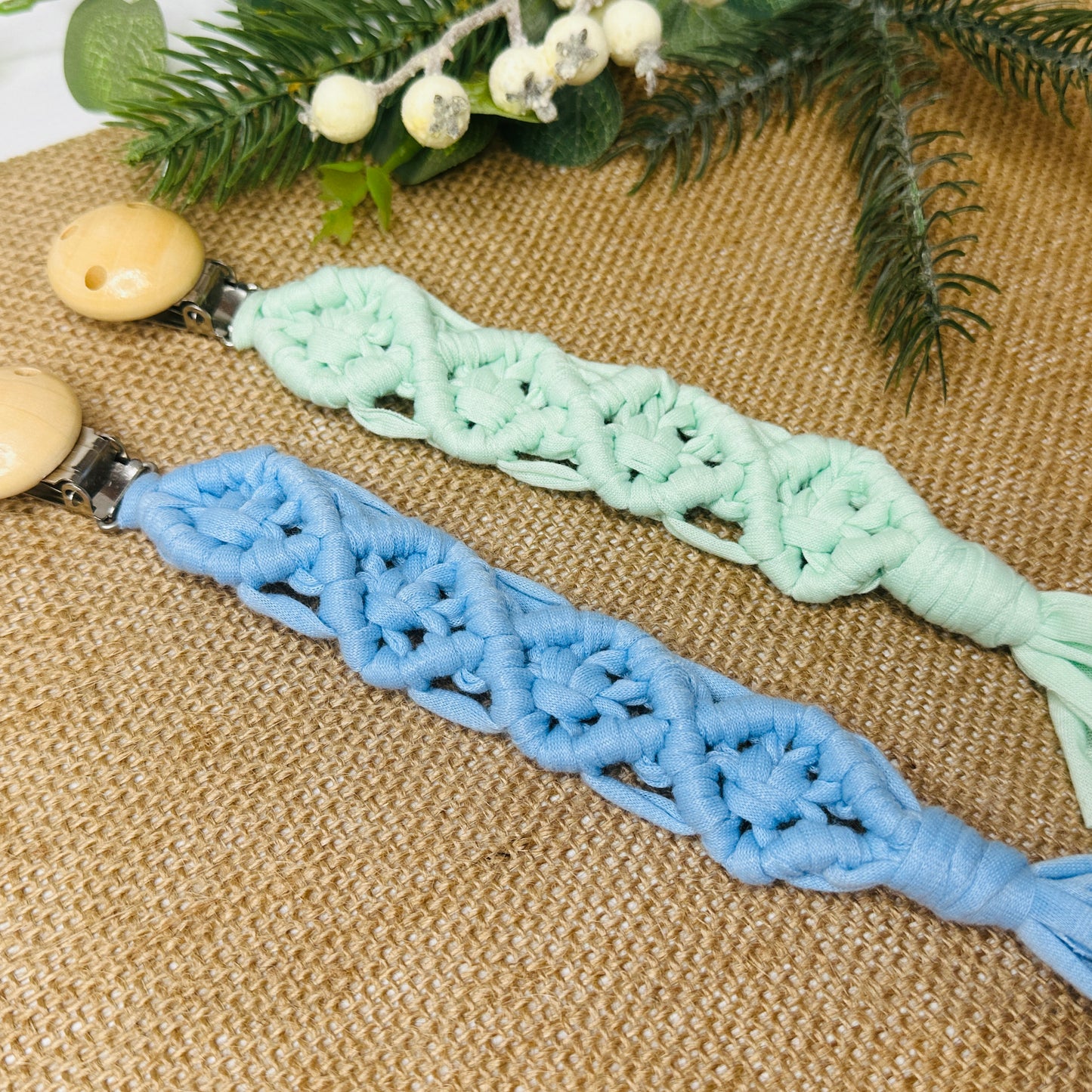 Pastel Boho Macrame Dummy clips
