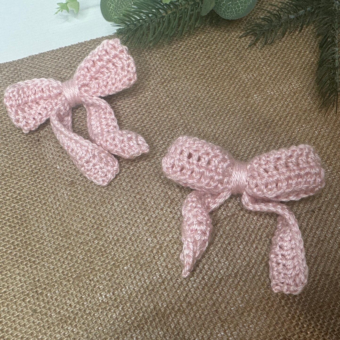 Crochet Bow- Hair Clip