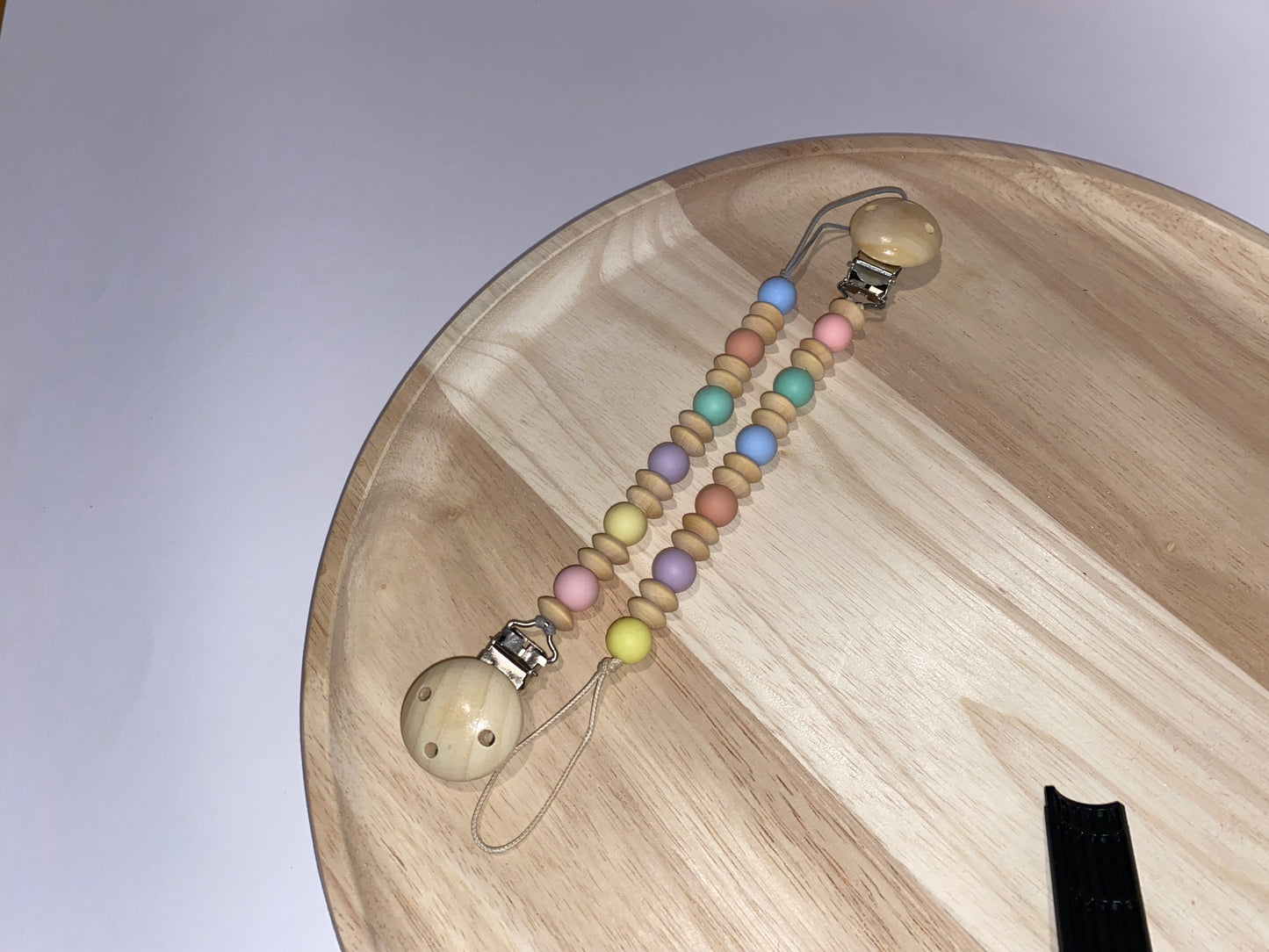 beaded silicone keychain accessory