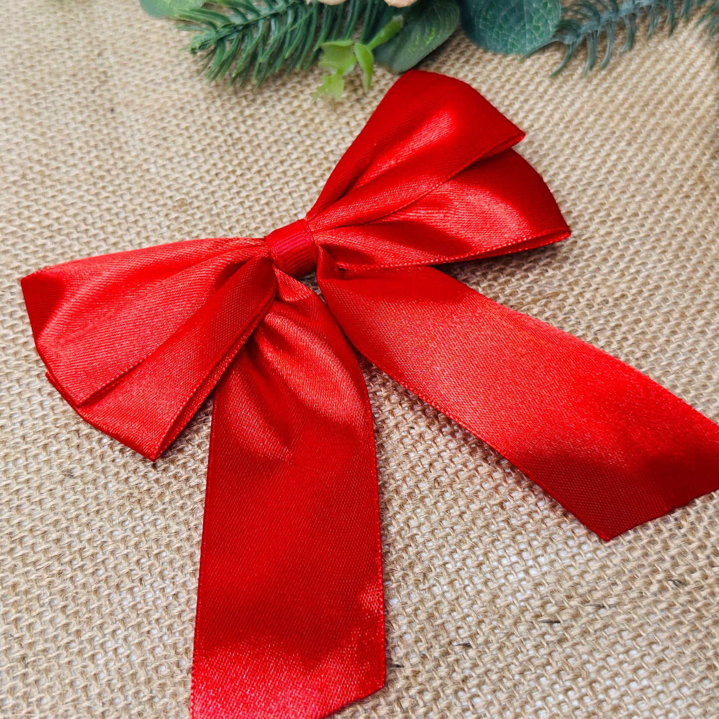 kids hair accessory bow red