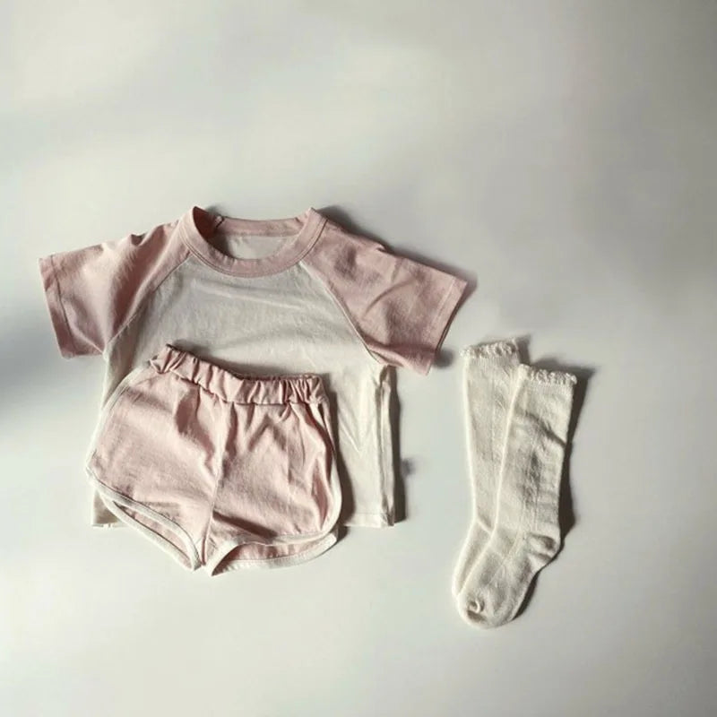T-Shirts+ Shorts Loungewear Baby Clothing Sets