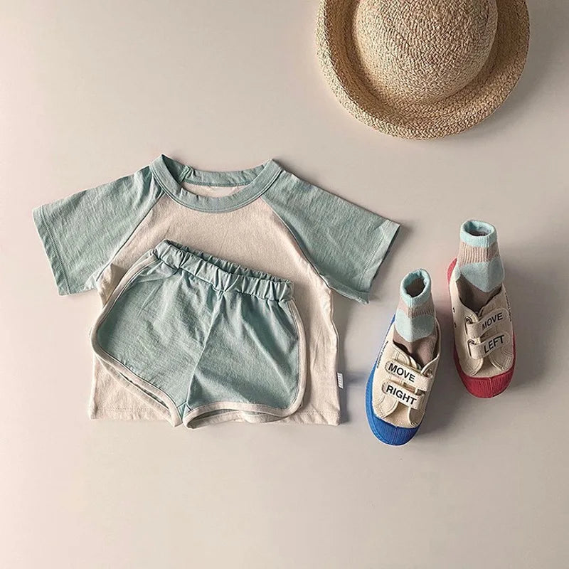 T-Shirts+ Shorts Loungewear Baby Clothing Sets