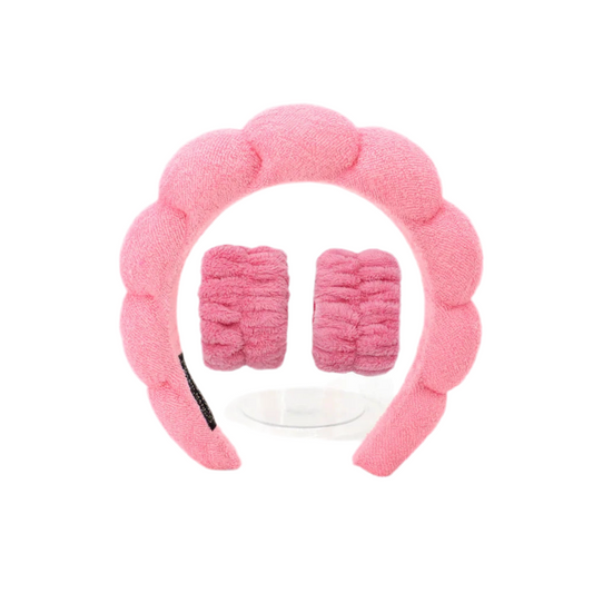 Bubble Headband for Washing Face Makeup Shower Skincare