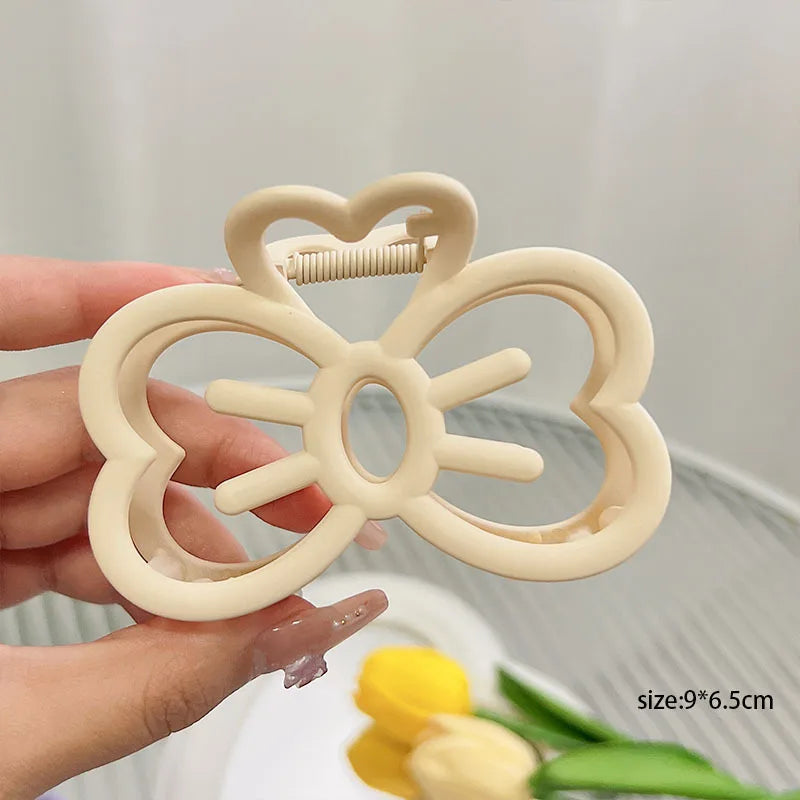 New Candy Color Cat Bow Hair Clip Plastic Claw Clip Fashion Crab Hair Clip for Girls Sweet Hairs Claw Women Hair Accessories