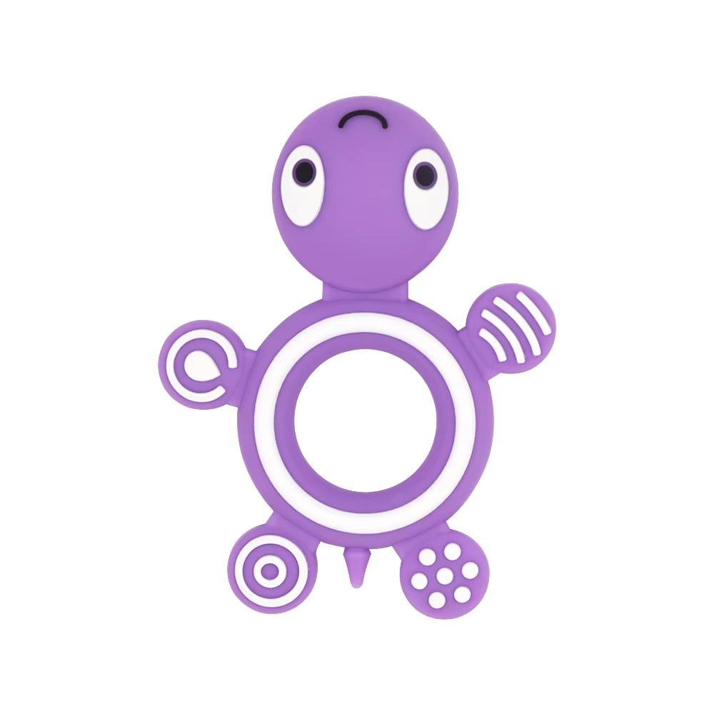 1Pc Turtle Silicone Teethers Food Grade Teething Necklace BPA Free Baby Shower Gifts Cartoon Animals Baby Teether Beads