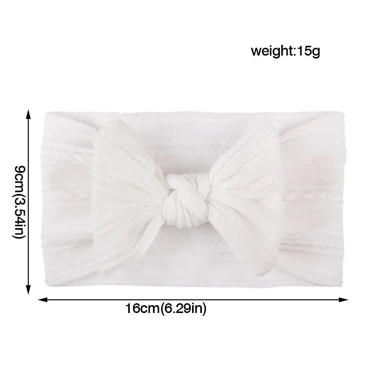 3Pcs/Set Bows Baby Girls Headband Soft Nylon Elastic Infant Toddler Hair Band for Newborn Baby Hair Accessories Gift