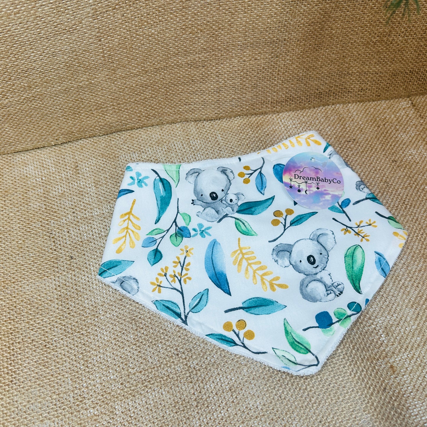 Little Gumleaf Bib and Burp Set
