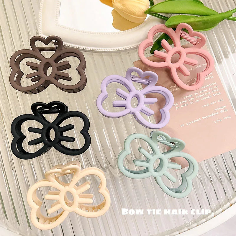 New Candy Color Cat Bow Hair Clip Plastic Claw Clip Fashion Crab Hair Clip for Girls Sweet Hairs Claw Women Hair Accessories