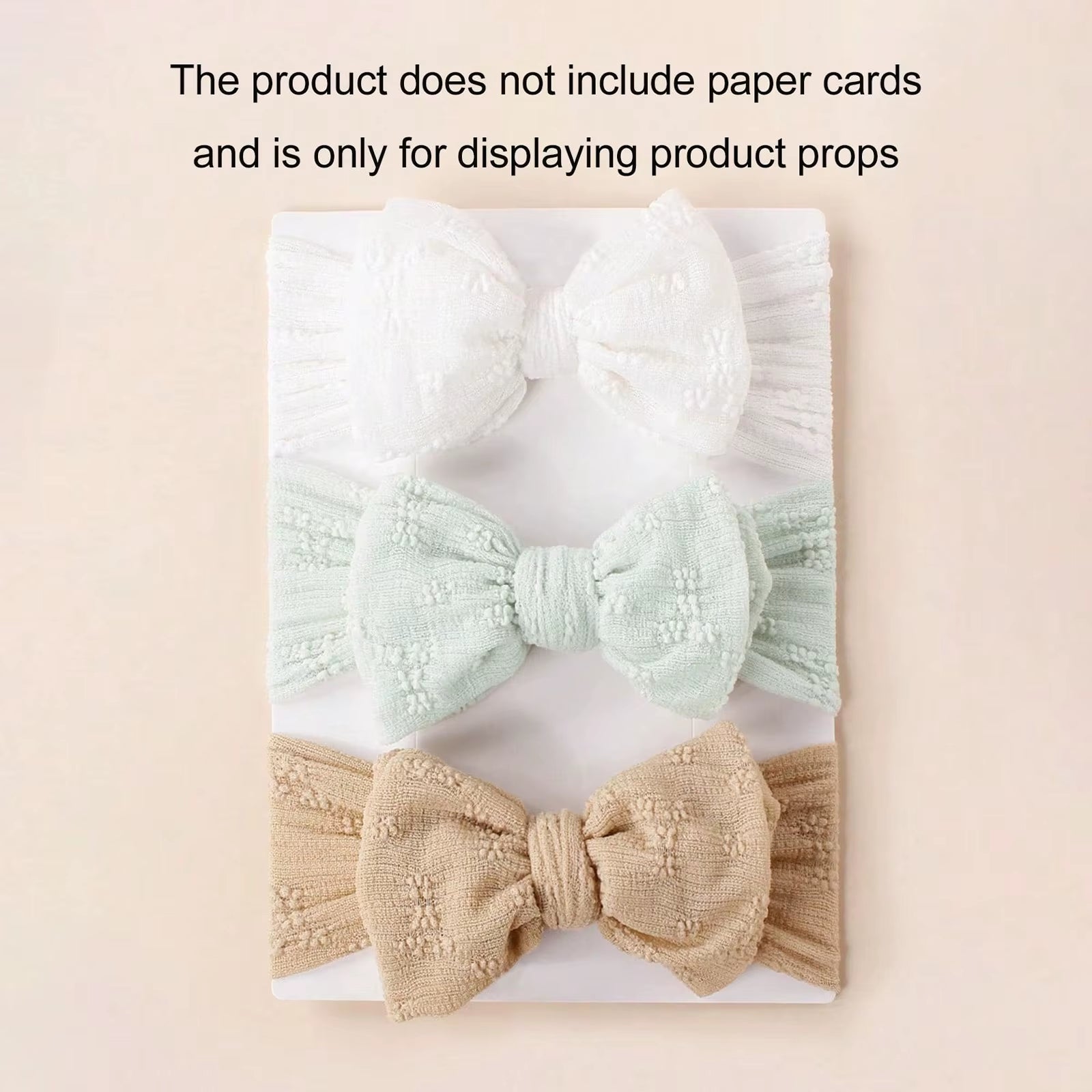 3Pcs Mesh Bow Baby Headband 