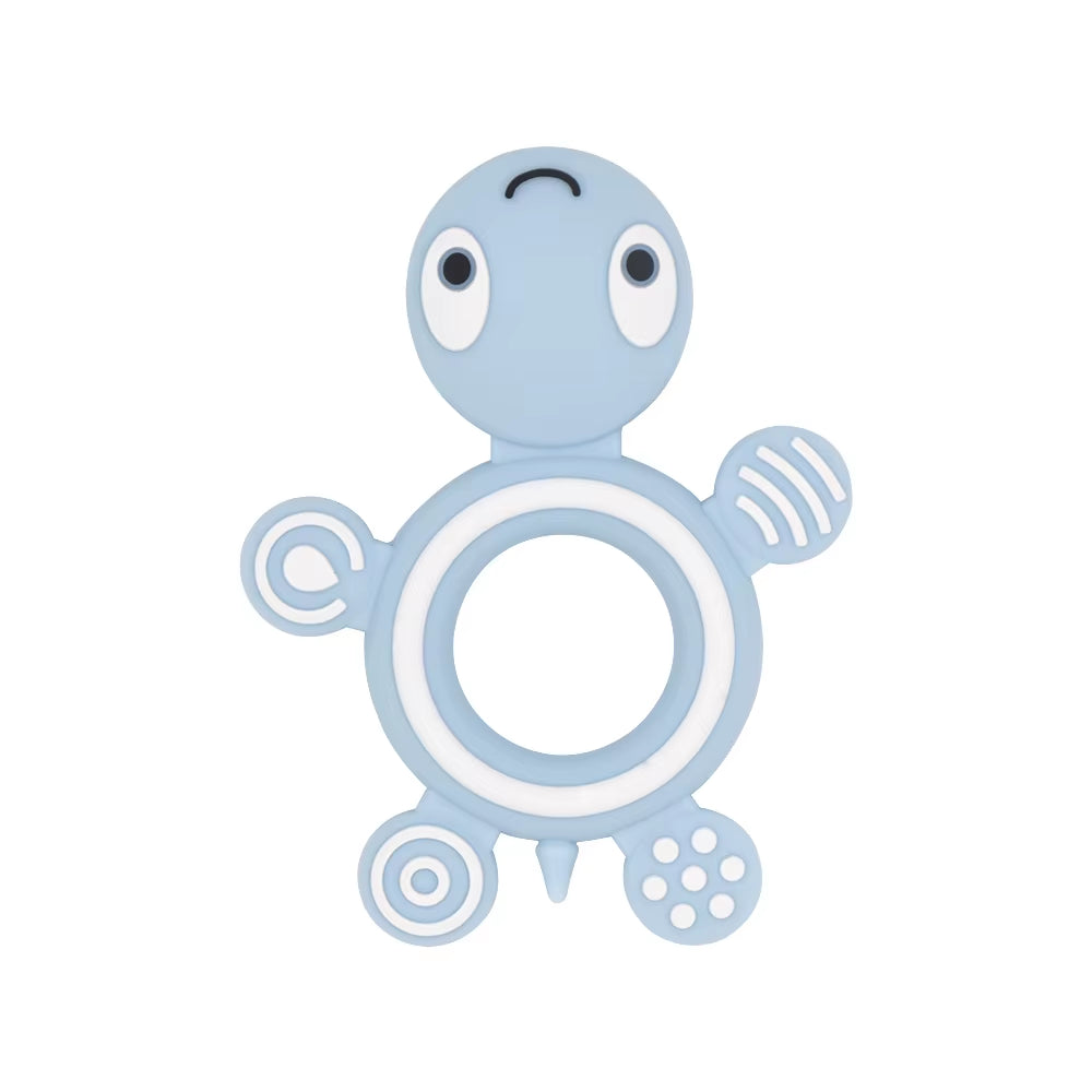 1Pc Turtle Silicone Teethers Food Grade Teething Necklace BPA Free Baby Shower Gifts Cartoon Animals Baby Teether Beads