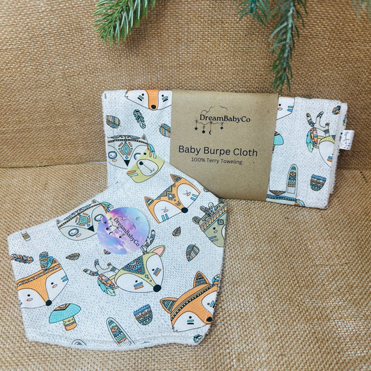 Woodland Wanderer Bib and Burp Set