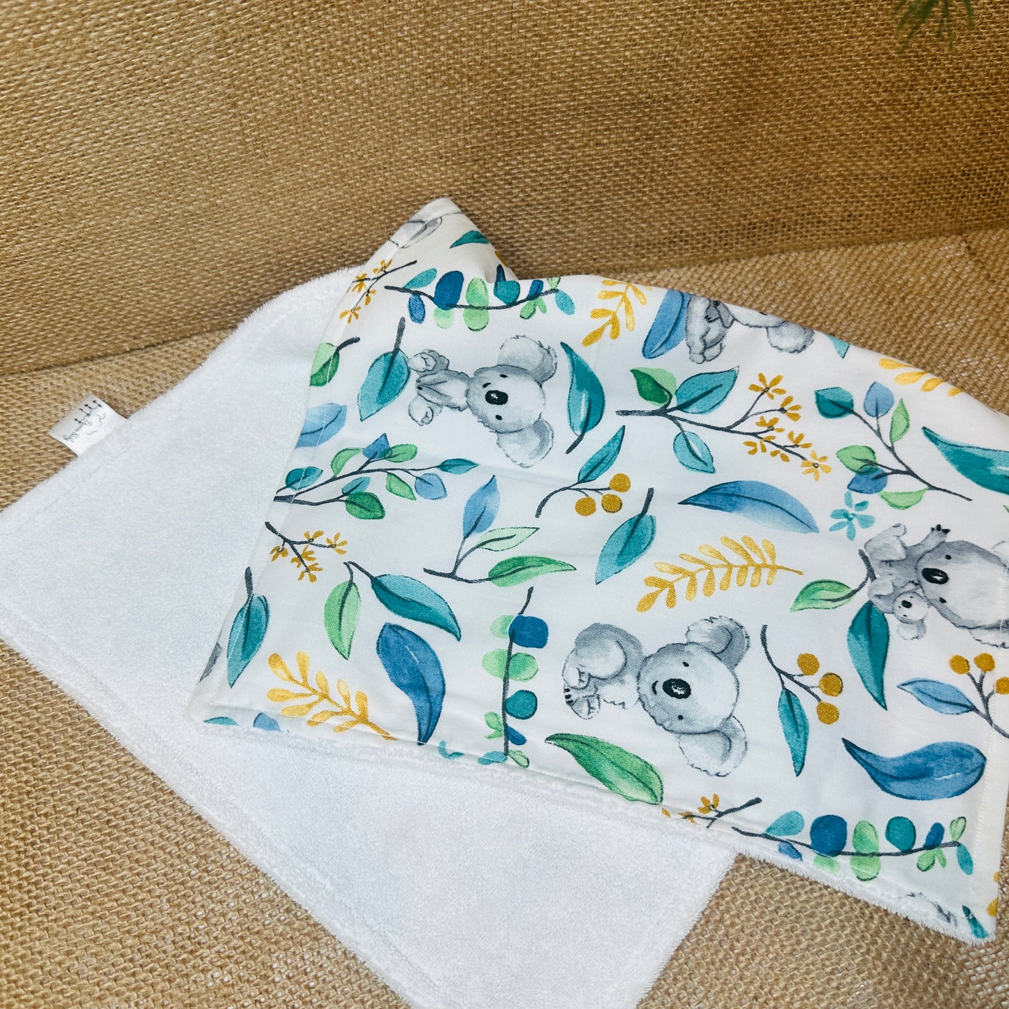 Little Gumleaf Bib and Burp Set