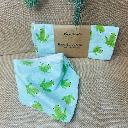 Frogs in Slime Bib and Burpe Set