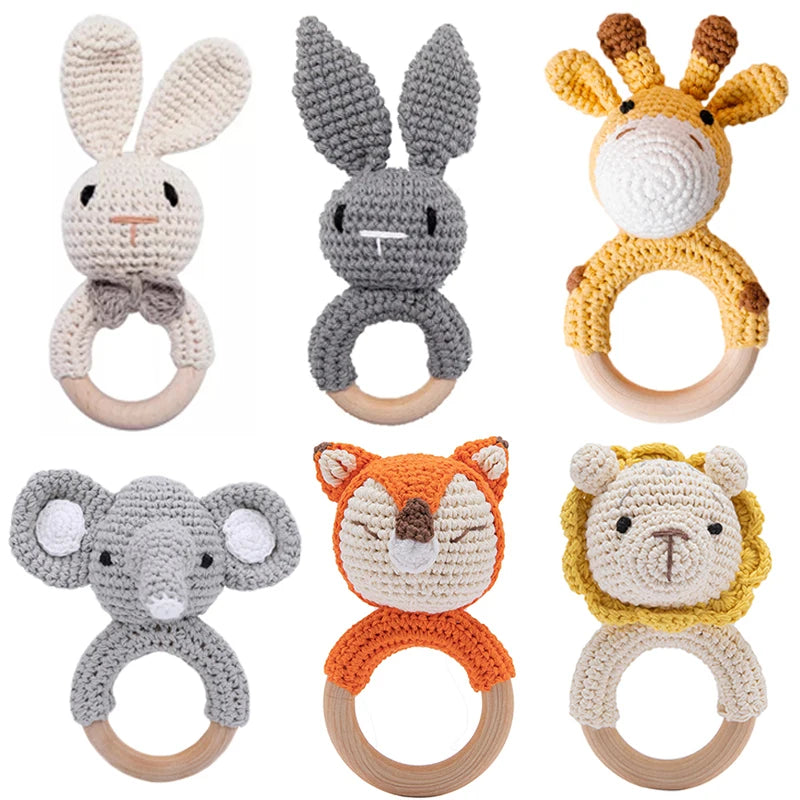 Crochet Baby Animal Rattle