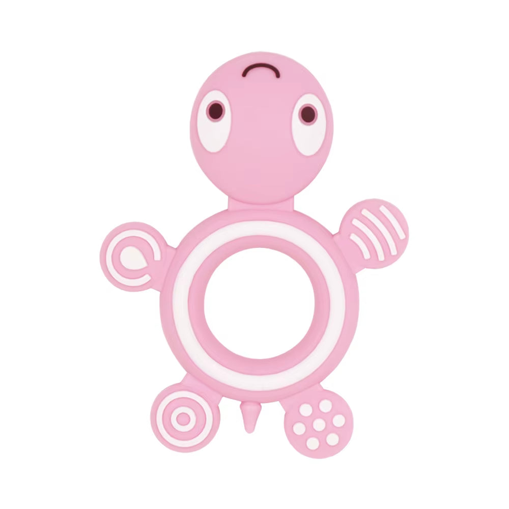 1Pc Turtle Silicone Teethers Food Grade Teething Necklace BPA Free Baby Shower Gifts Cartoon Animals Baby Teether Beads