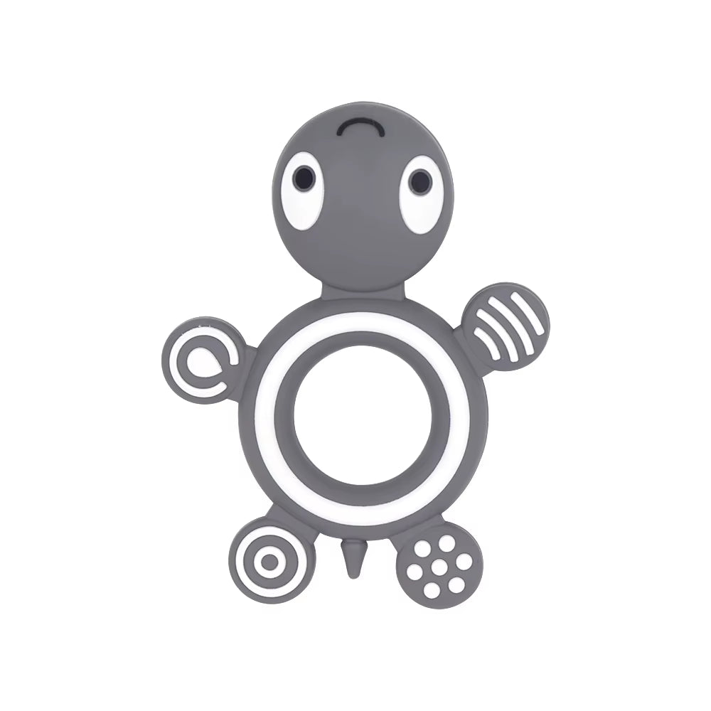 1Pc Turtle Silicone Teethers Food Grade Teething Necklace BPA Free Baby Shower Gifts Cartoon Animals Baby Teether Beads